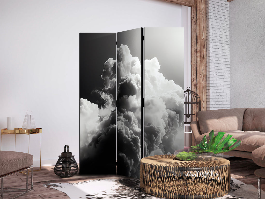 Room Divider Clouds Like a Dream – Sunlit Visual Feast
