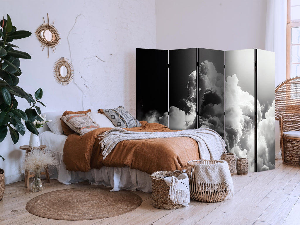 Room Divider Clouds Like a Dream - 5-Panel Landscape