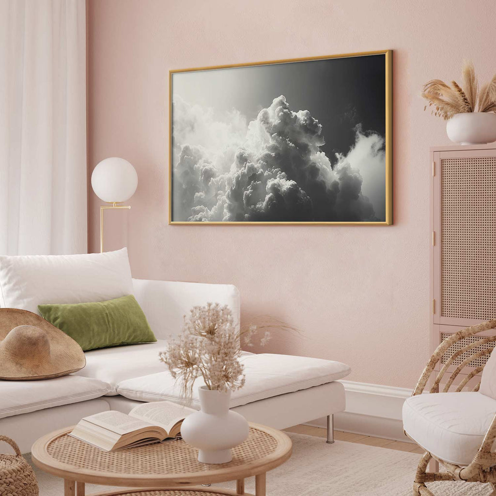 Sunlight Through Dark Clouds Sky Poster