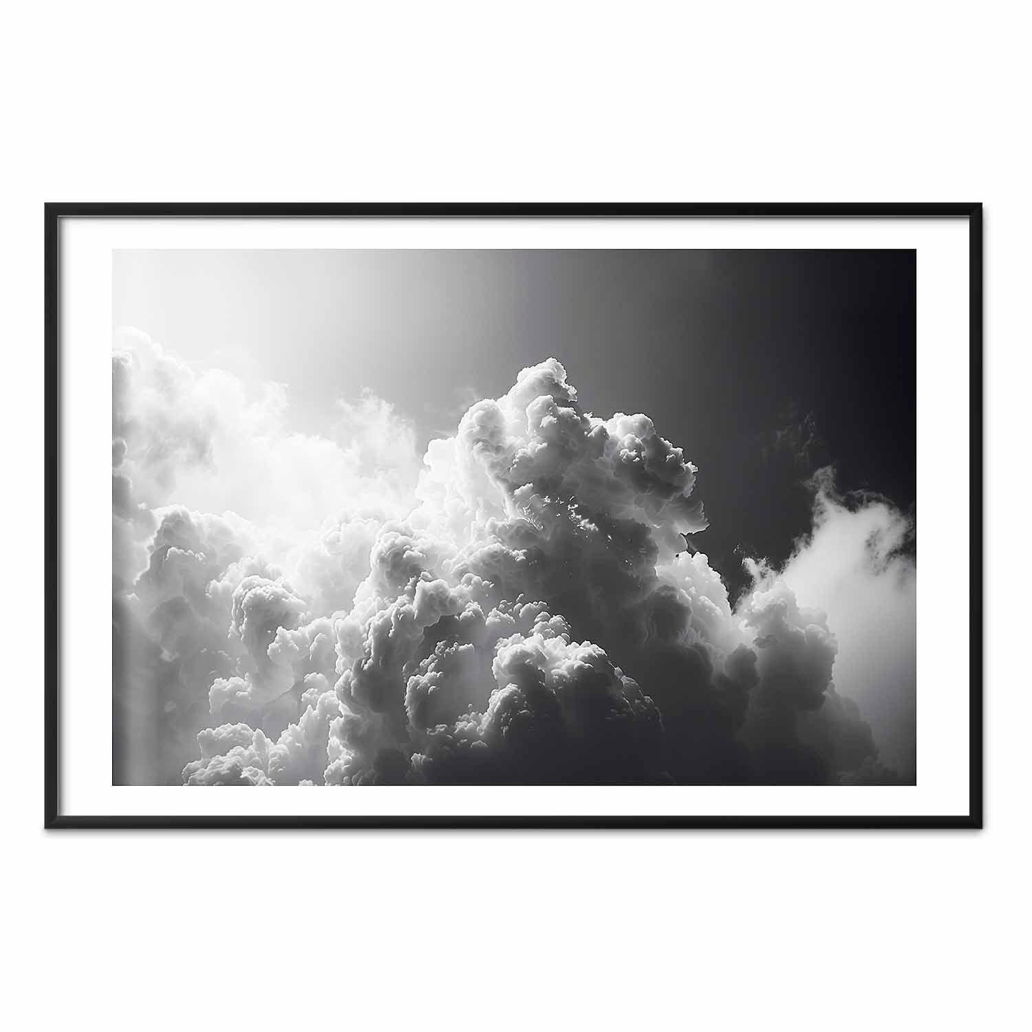 Sunlight Through Dark Clouds Sky Poster