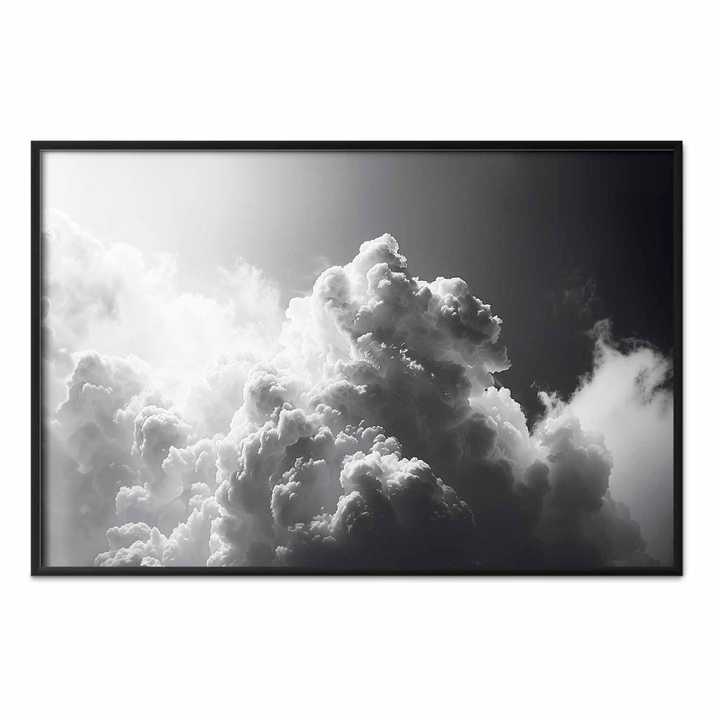Sunlight Through Dark Clouds Sky Poster