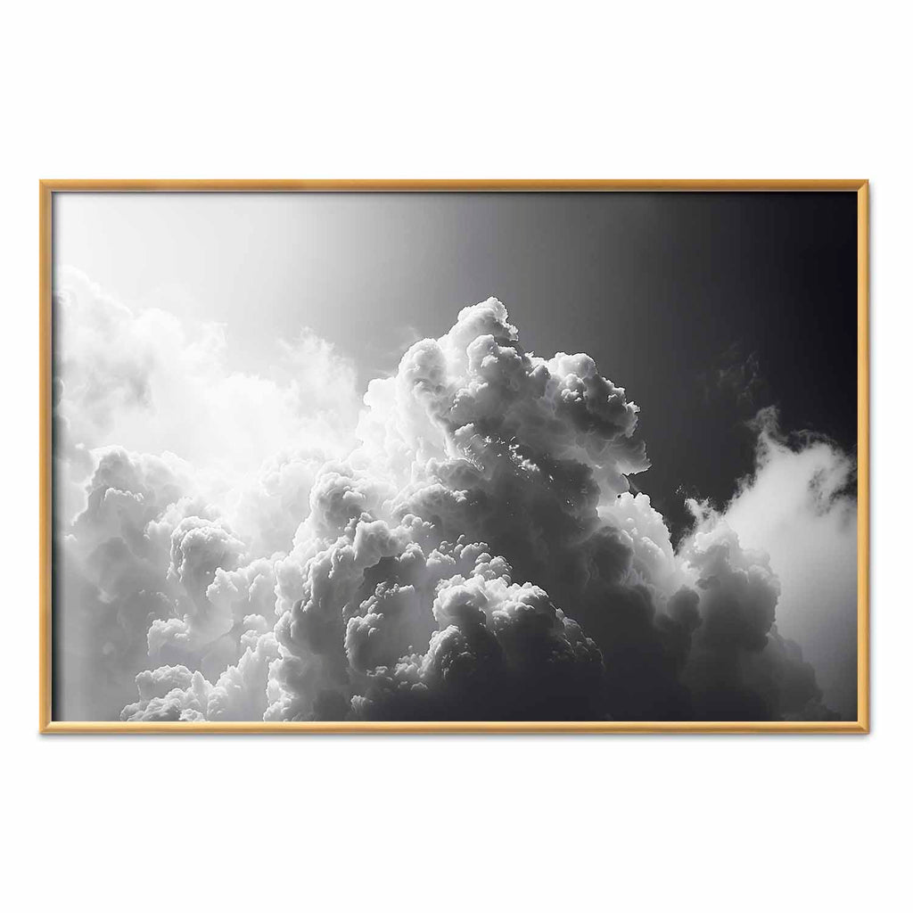 Sunlight Through Dark Clouds Sky Poster