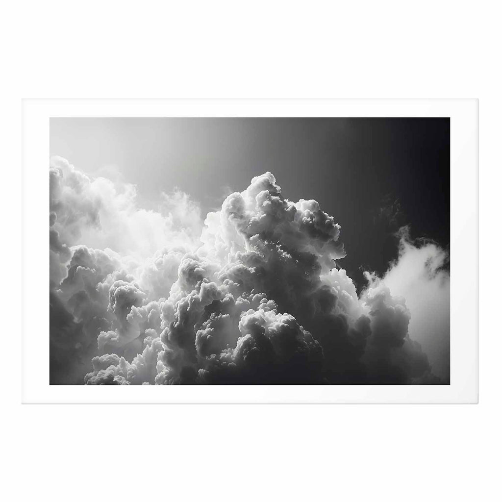 Sunlight Through Dark Clouds Sky Poster
