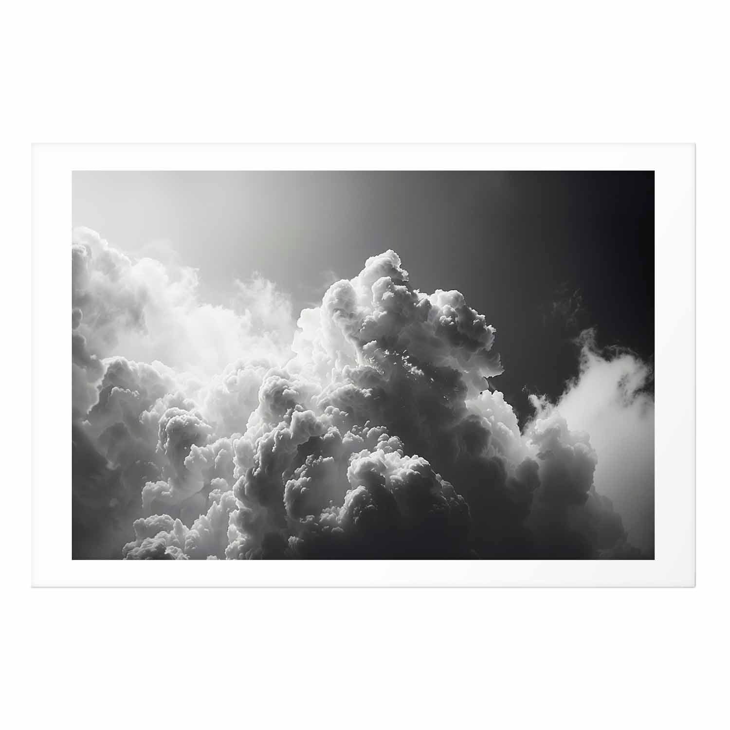 Sunlight Through Dark Clouds Sky Poster