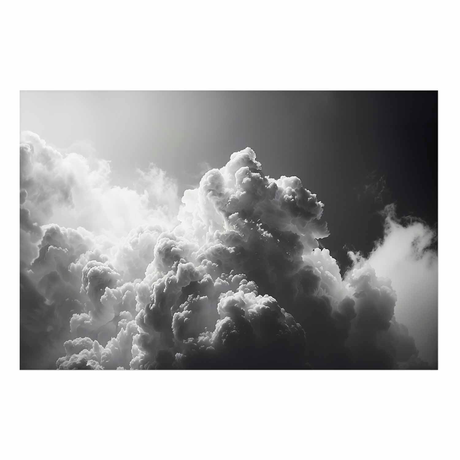 Sunlight Through Dark Clouds Sky Poster