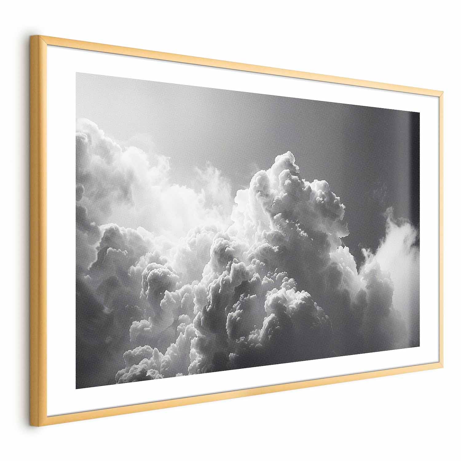 Sunlight Through Dark Clouds Sky Poster