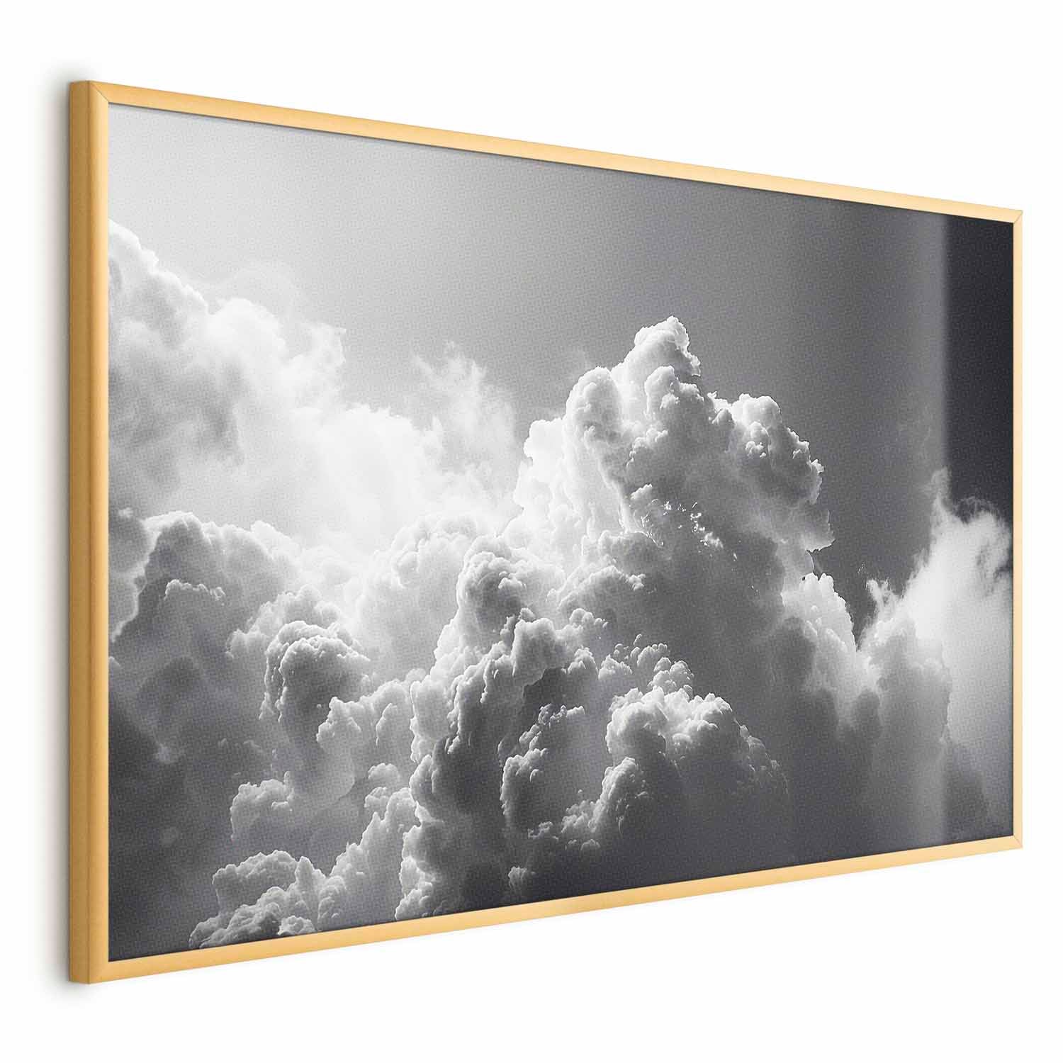 Sunlight Through Dark Clouds Sky Poster