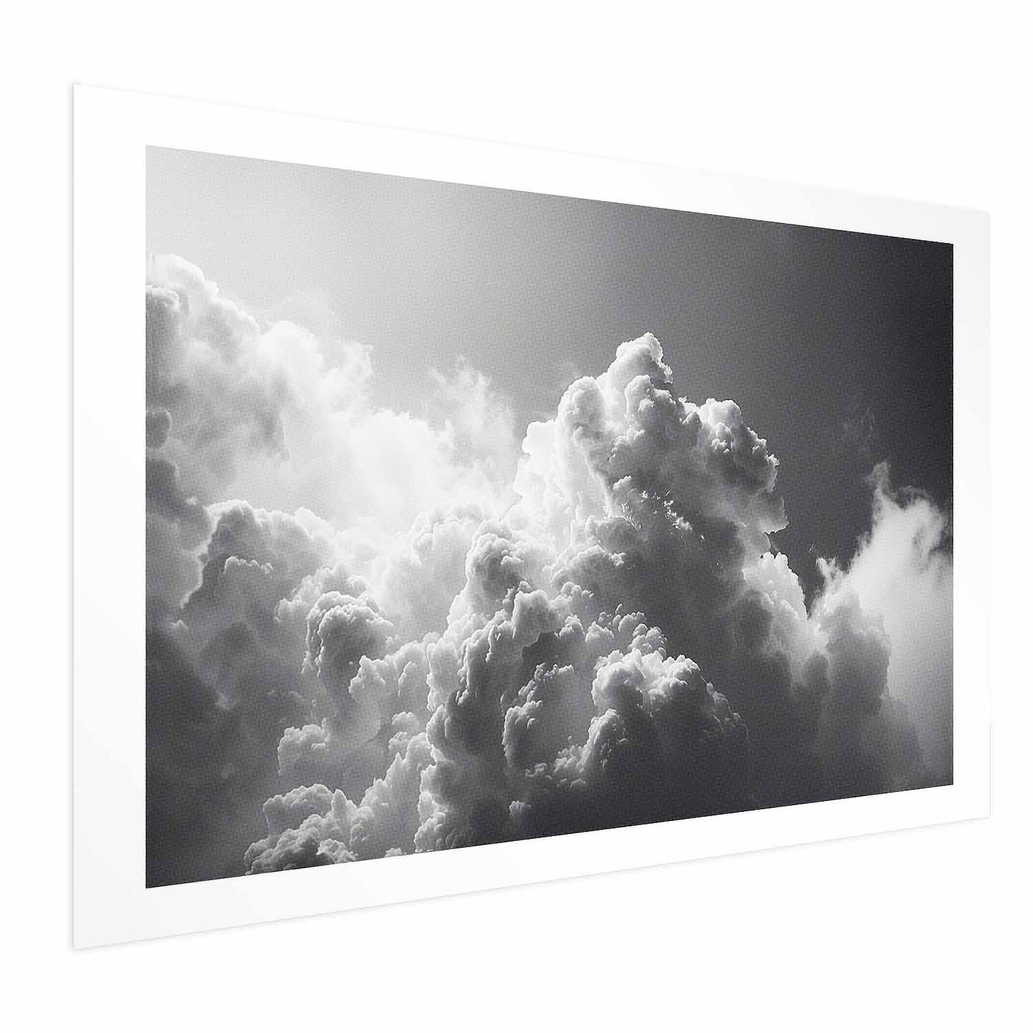 Sunlight Through Dark Clouds Sky Poster