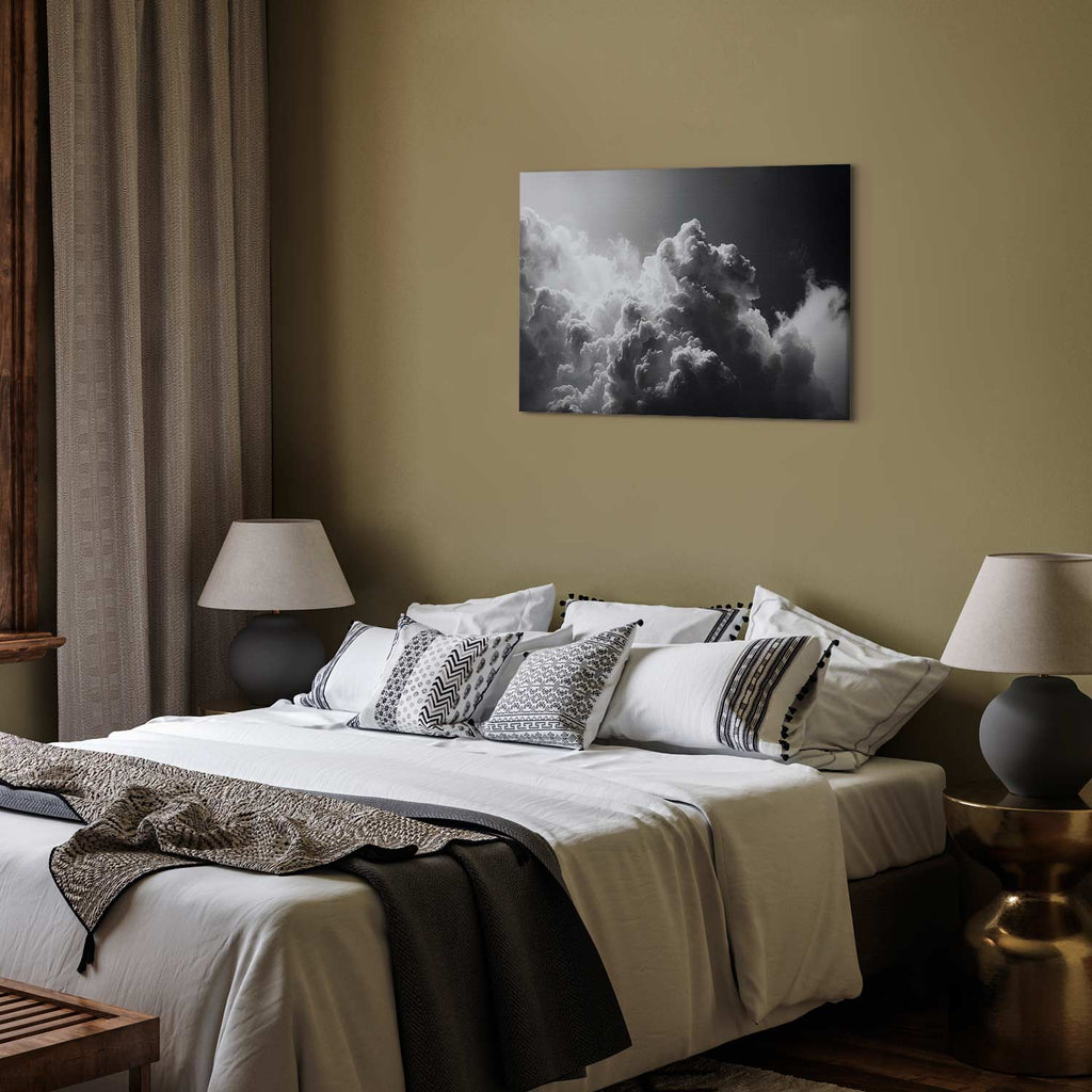 Sunlight Through Dark Clouds Sky Canvas Print