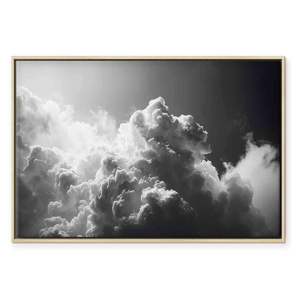 Sunlight Through Dark Clouds Sky Canvas Print