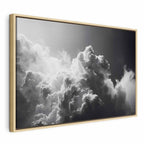Canvas Print: Extraordinary Phenomenon - Sun Illuminating Dark Clouds