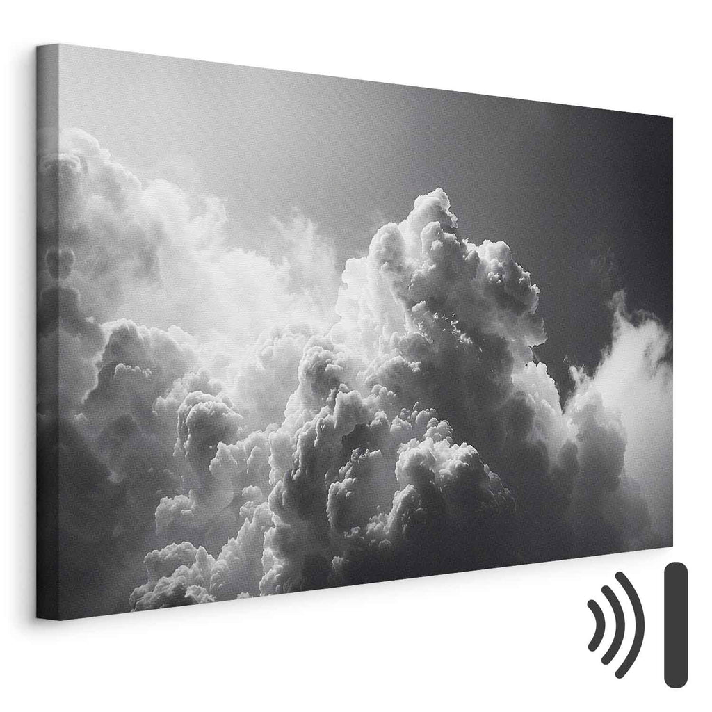 Sunlight Through Dark Clouds Sky Canvas Print