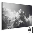 Sunlight Through Dark Clouds Sky Canvas Print
