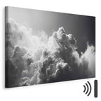 Sunlight Through Dark Clouds Sky Canvas Print
