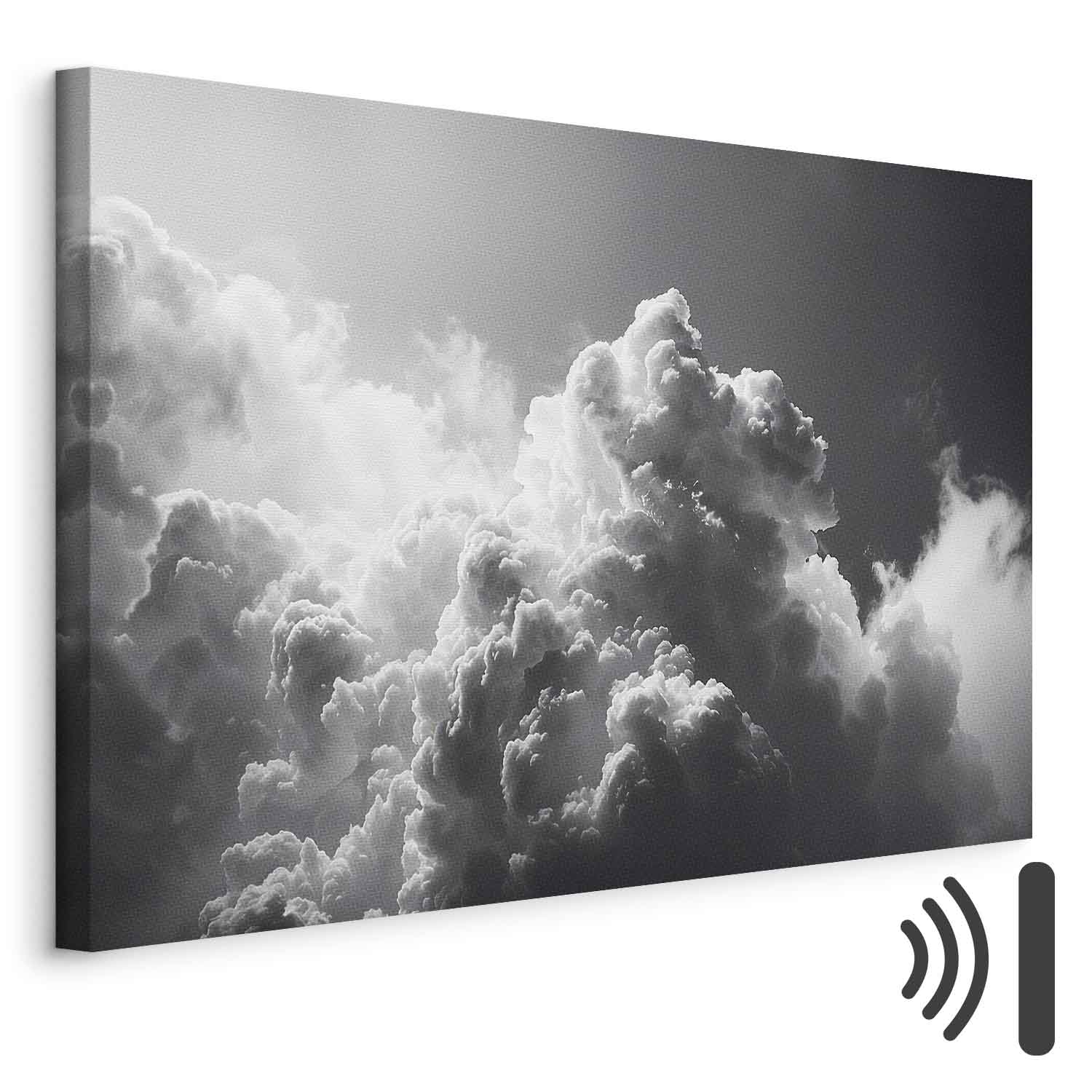 Sunlight Through Dark Clouds Sky Canvas Print
