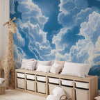 Blue Sky and White Clouds Wall Mural