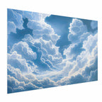 Blue Sky Breakthrough Clouds Poster