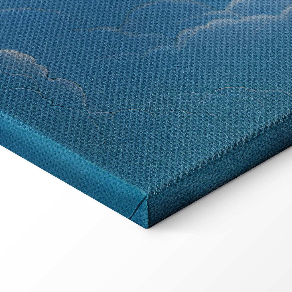 Blue Sky Clouds Nature Canvas Print