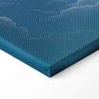 Blue Sky Clouds Nature Canvas Print