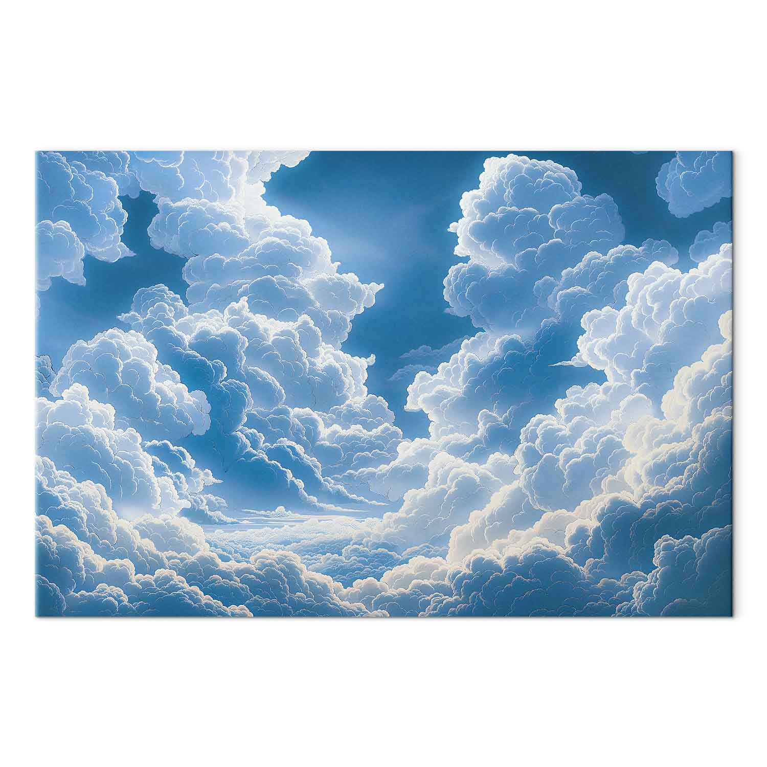 Blue Sky Clouds Nature Canvas Print
