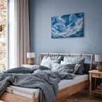 Blue Sky Clouds Nature Canvas Print