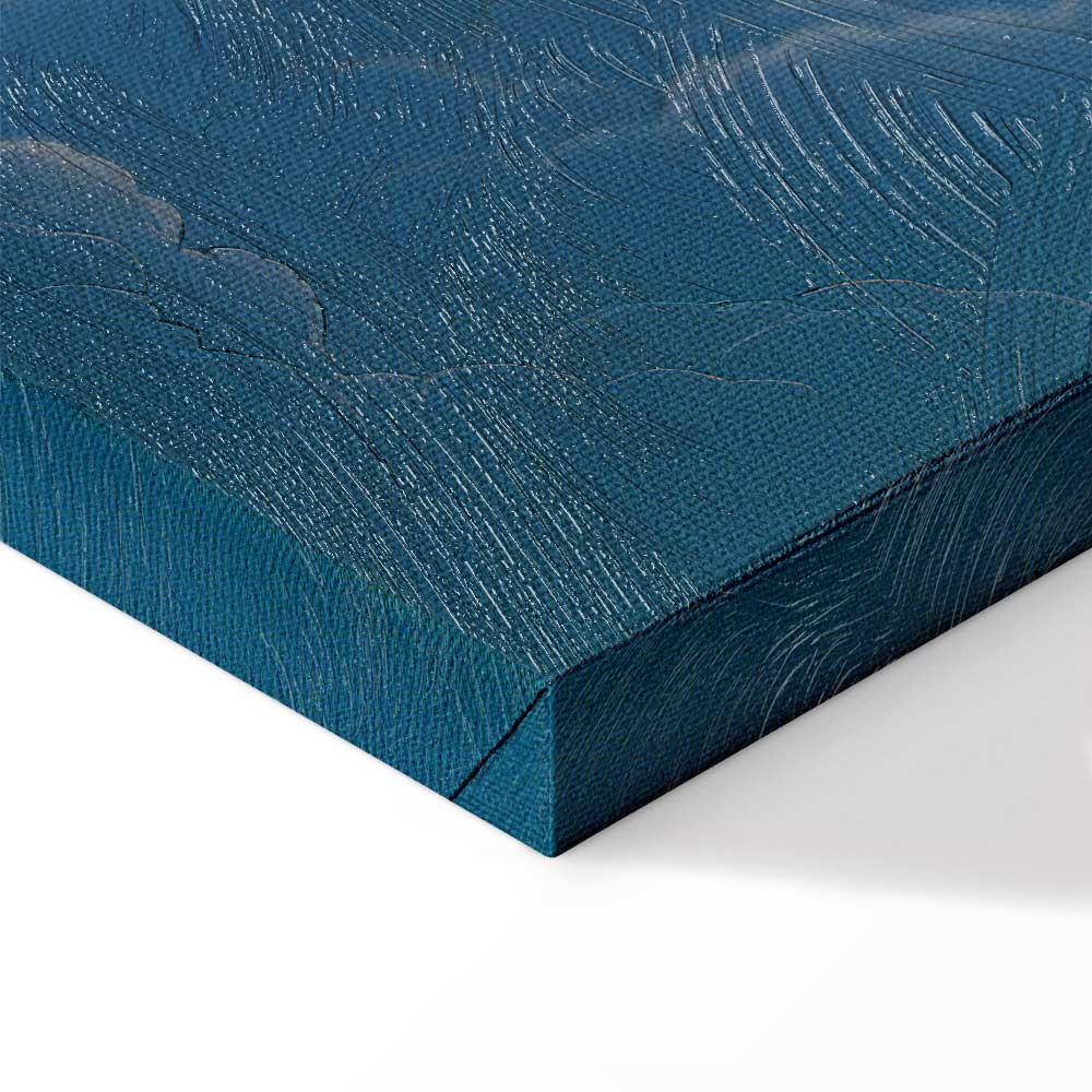 Blue Sky Clouds Nature Canvas Print