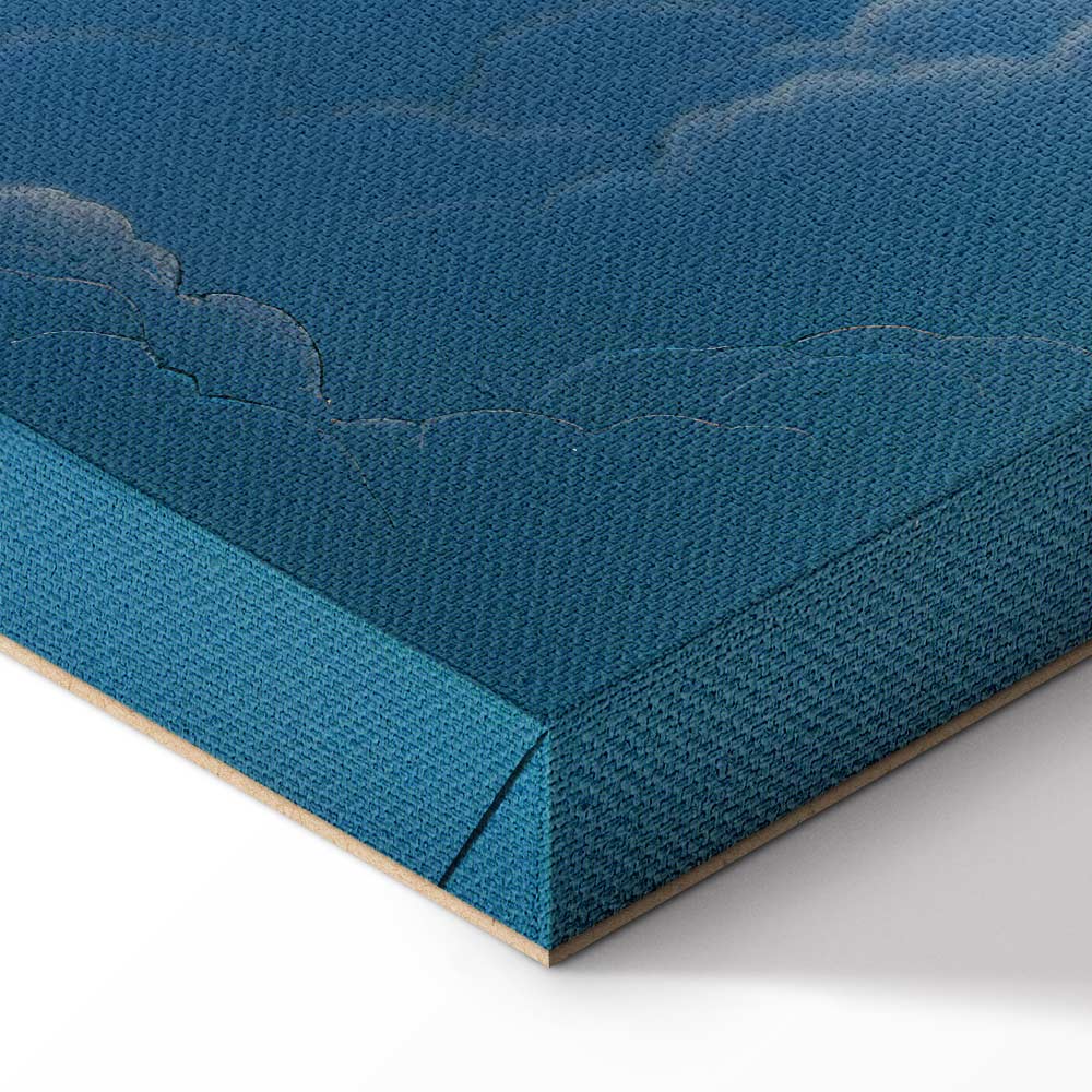 Blue Sky Clouds Nature Canvas Print