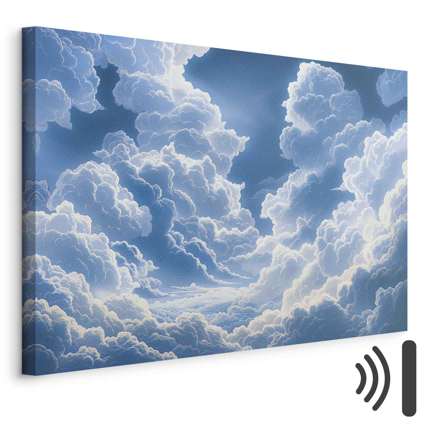 Blue Sky Clouds Nature Canvas Print