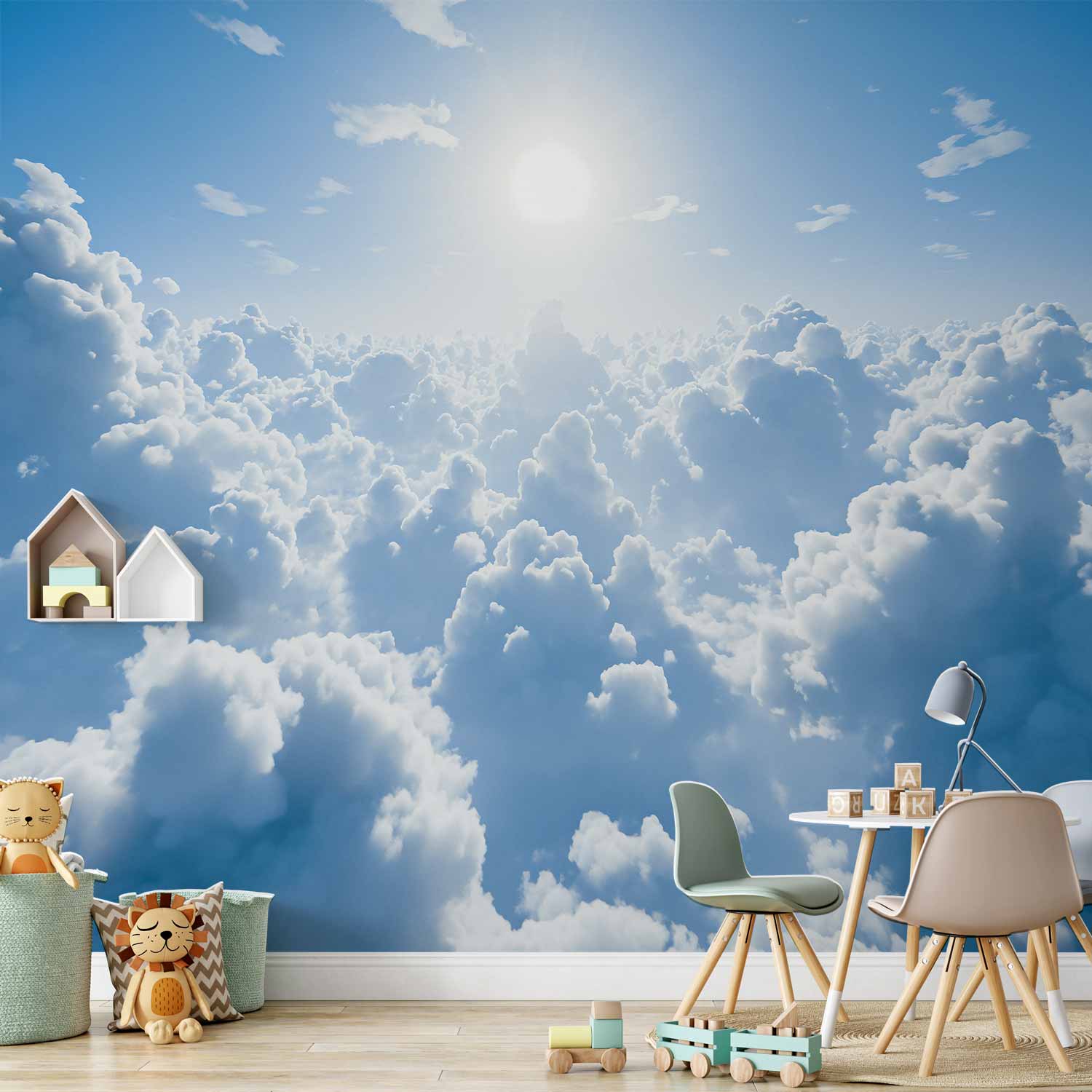 Wall Mural Heavenly Calm Warm Rays of the Sun