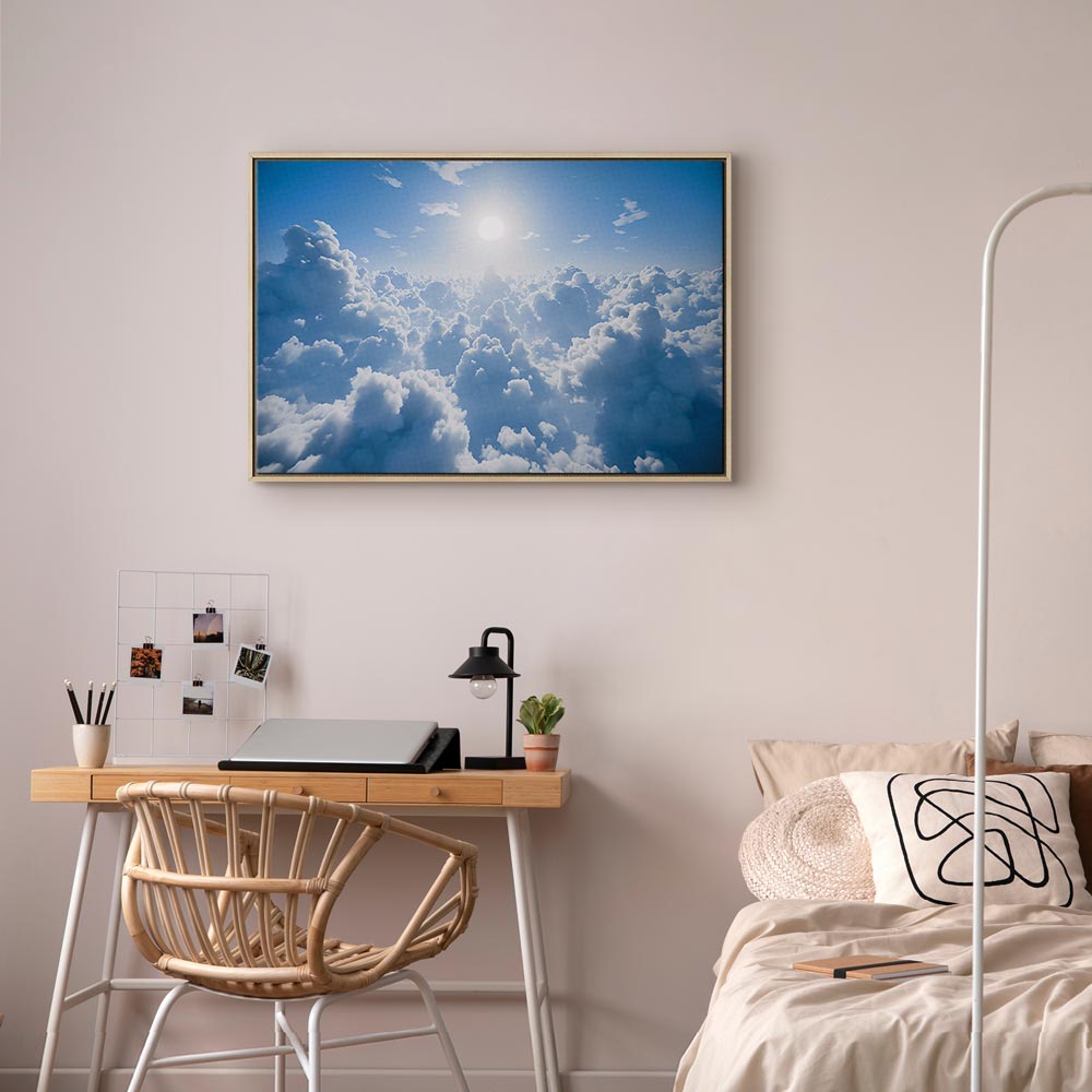 Canvas Print - Heavenly Calm: Warm Rays of the Sun