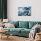 Sun and Cloud Sky Landscape Poster