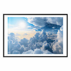 Sun and Cloud Sky Landscape Poster