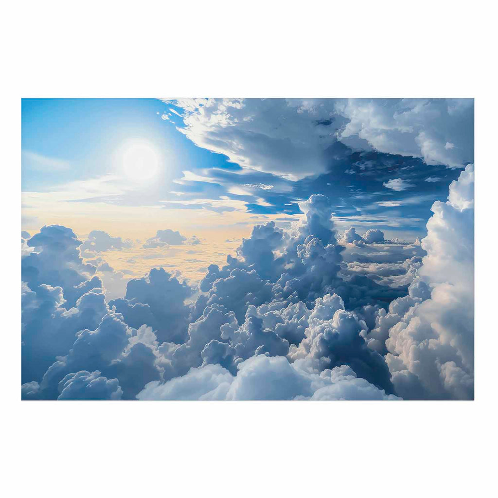 Sun and Cloud Sky Landscape Poster