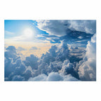 Sun and Cloud Sky Landscape Poster