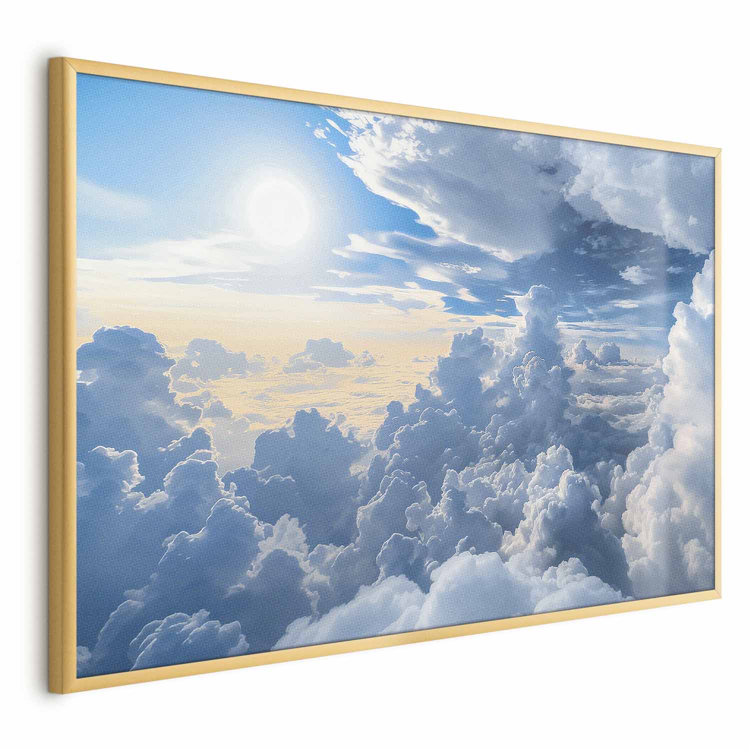 Sun and Cloud Sky Landscape Poster