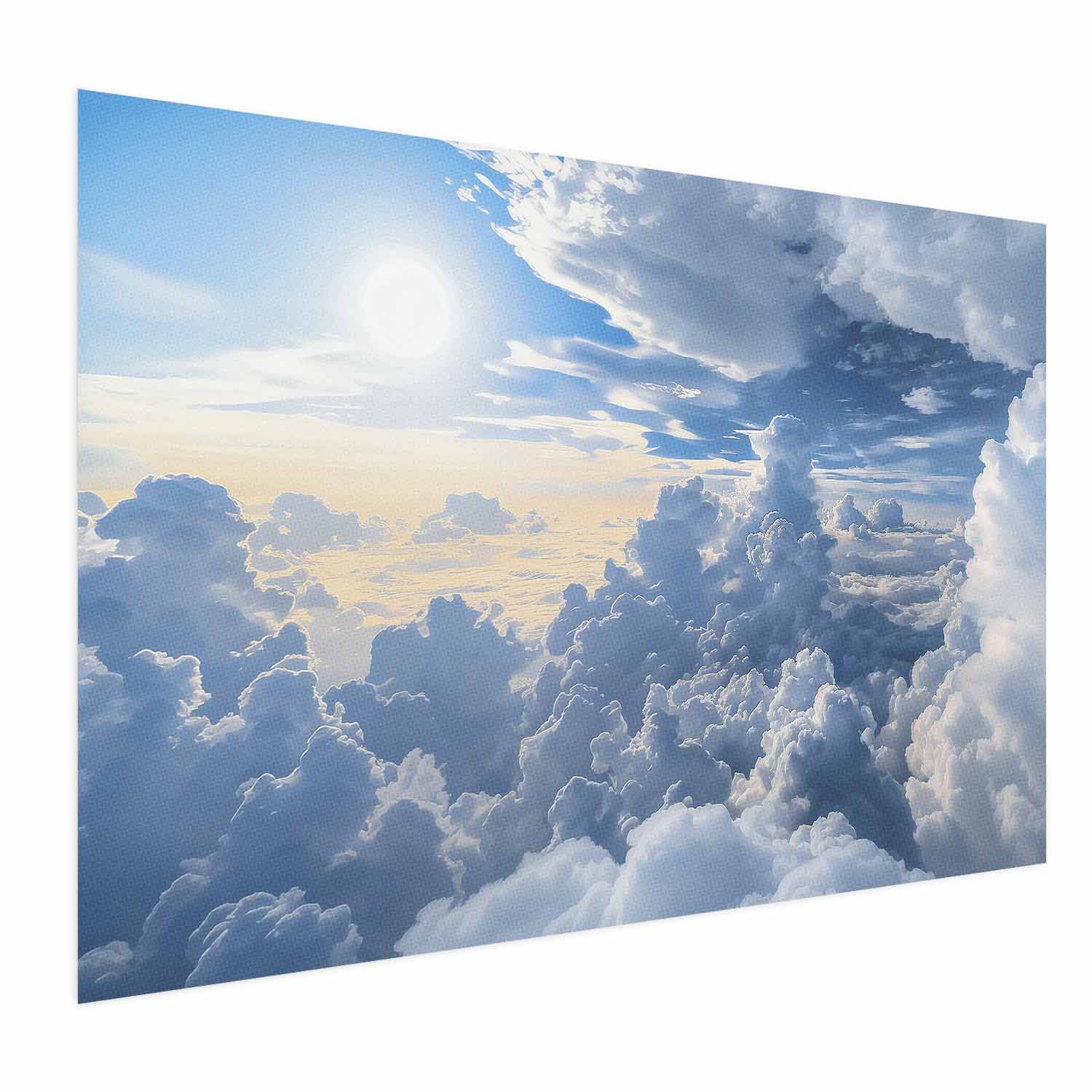 Sun and Cloud Sky Landscape Poster