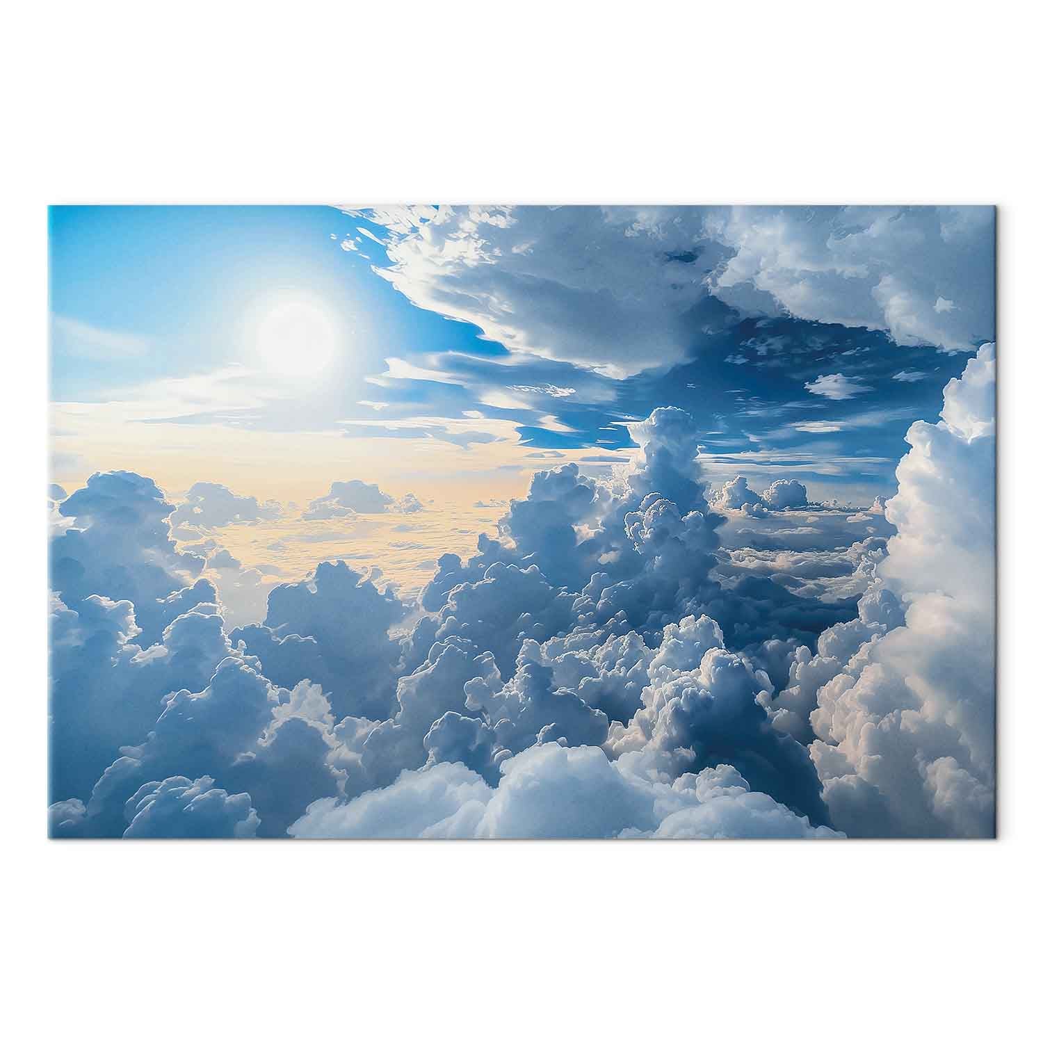 Sunlit Cloudscape Sky Canvas Print