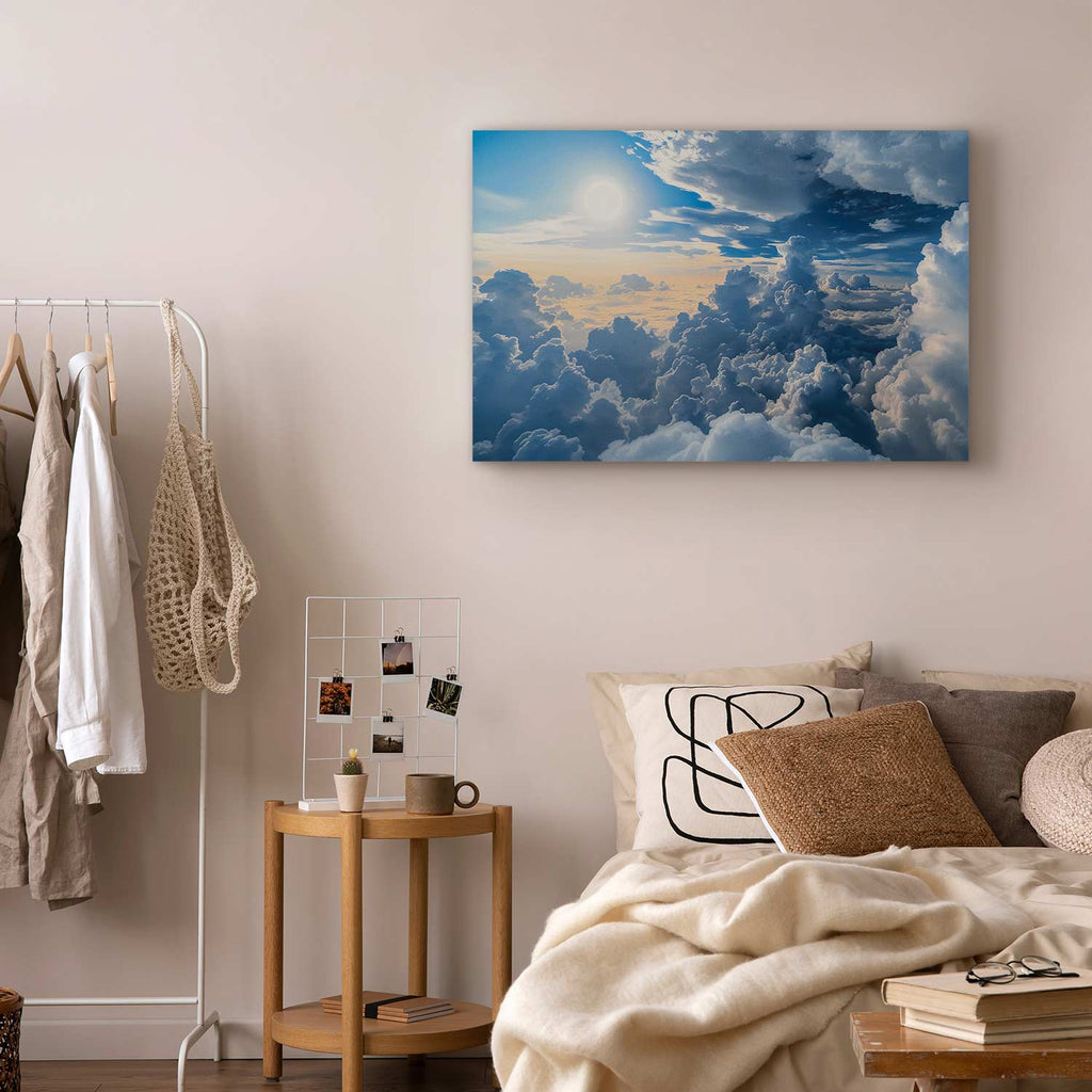 Sunlit Cloudscape Sky Canvas Print