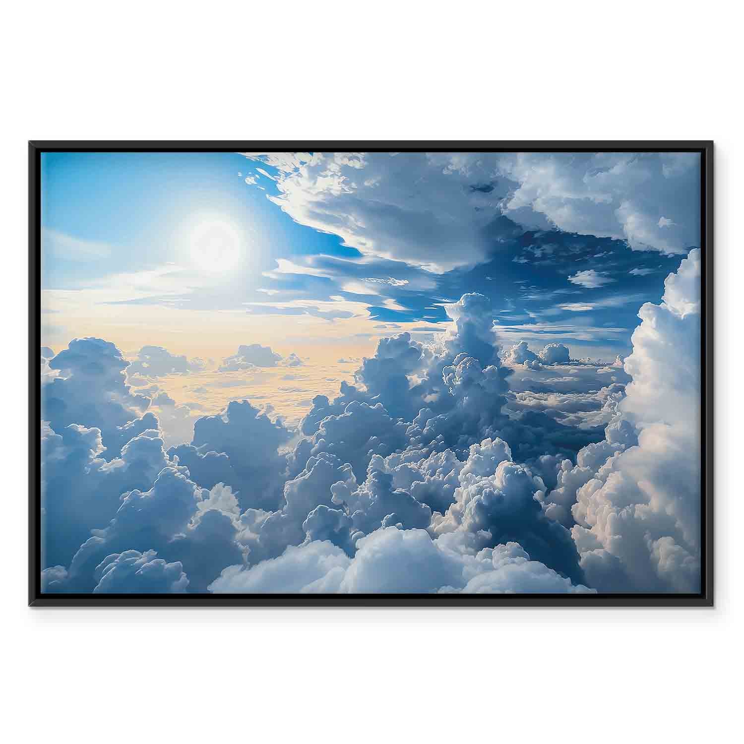Sunlit Cloudscape Sky Canvas Print