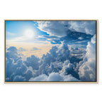 Sunlit Cloudscape Sky Canvas Print