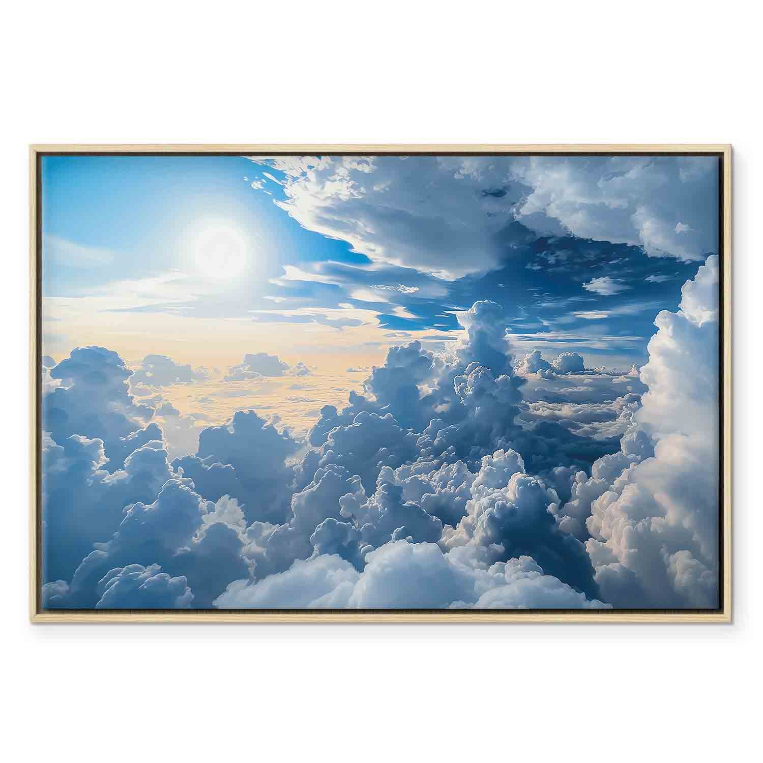 Sunlit Cloudscape Sky Canvas Print