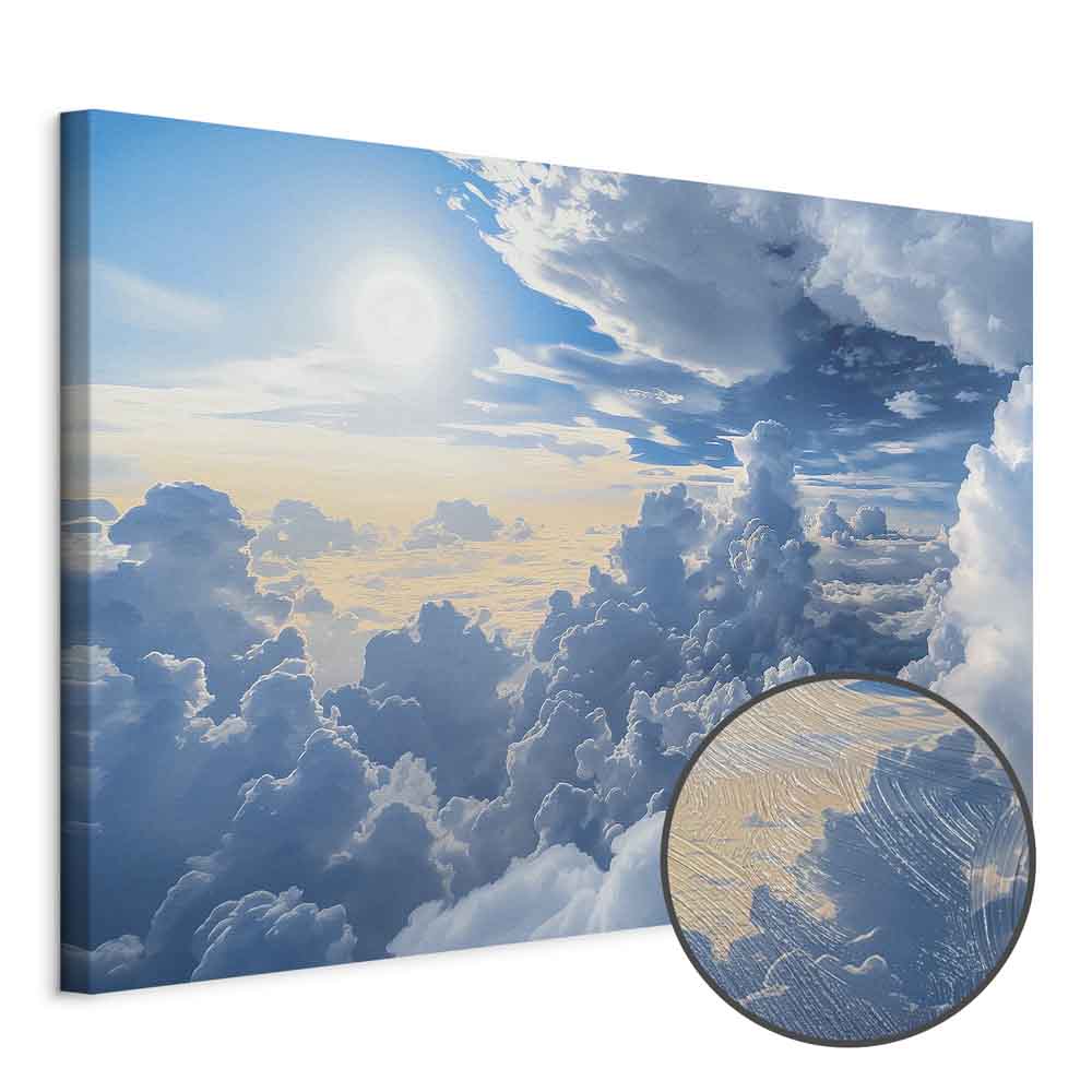 Sunlit Cloudscape Sky Canvas Print