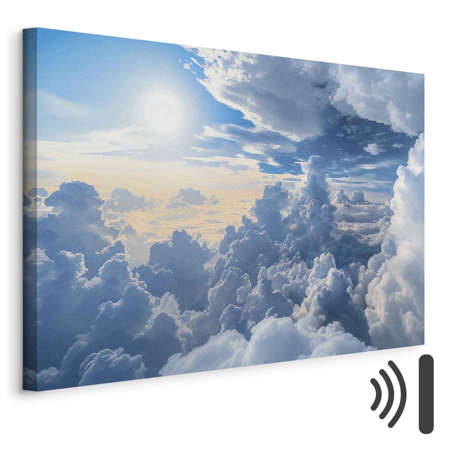Sunlit Cloudscape Sky Canvas Print
