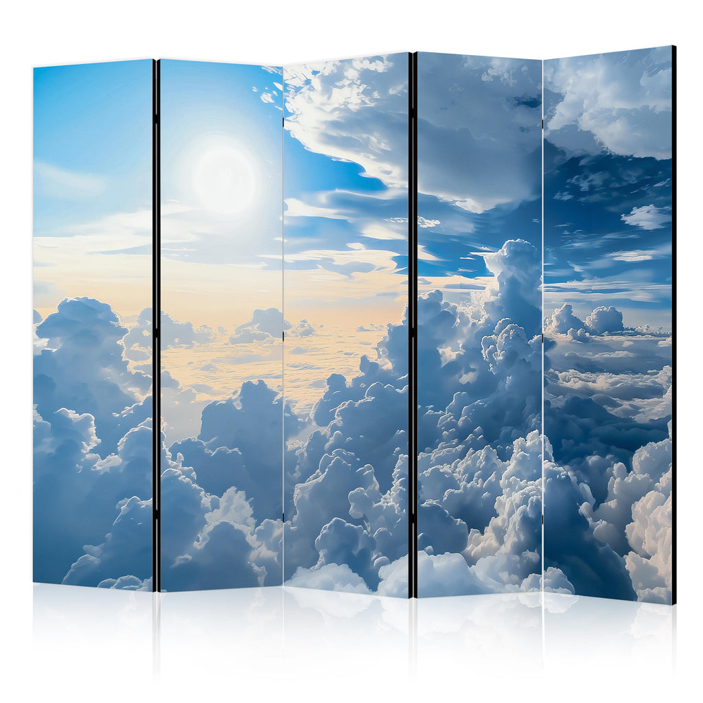 Room Divider 5-Panel Landscapes - Symphony of Light
