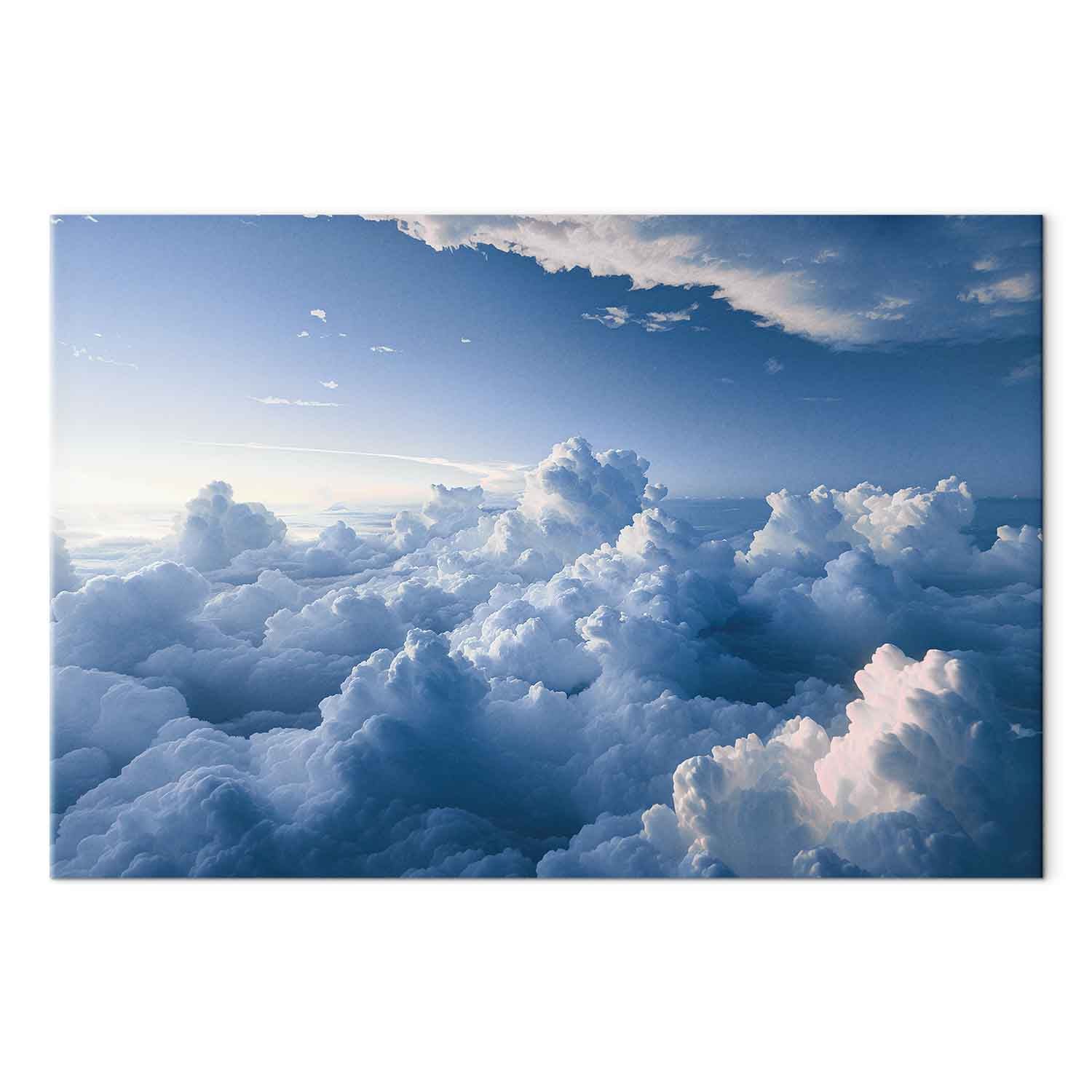 Sun Rays Through Clouds Sky Canvas Print