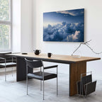 Sun Rays Through Clouds Sky Canvas Print