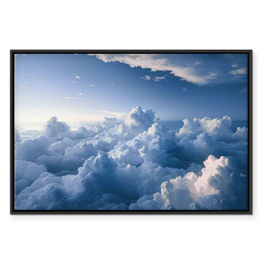 Sun Rays Through Clouds Sky Canvas Print