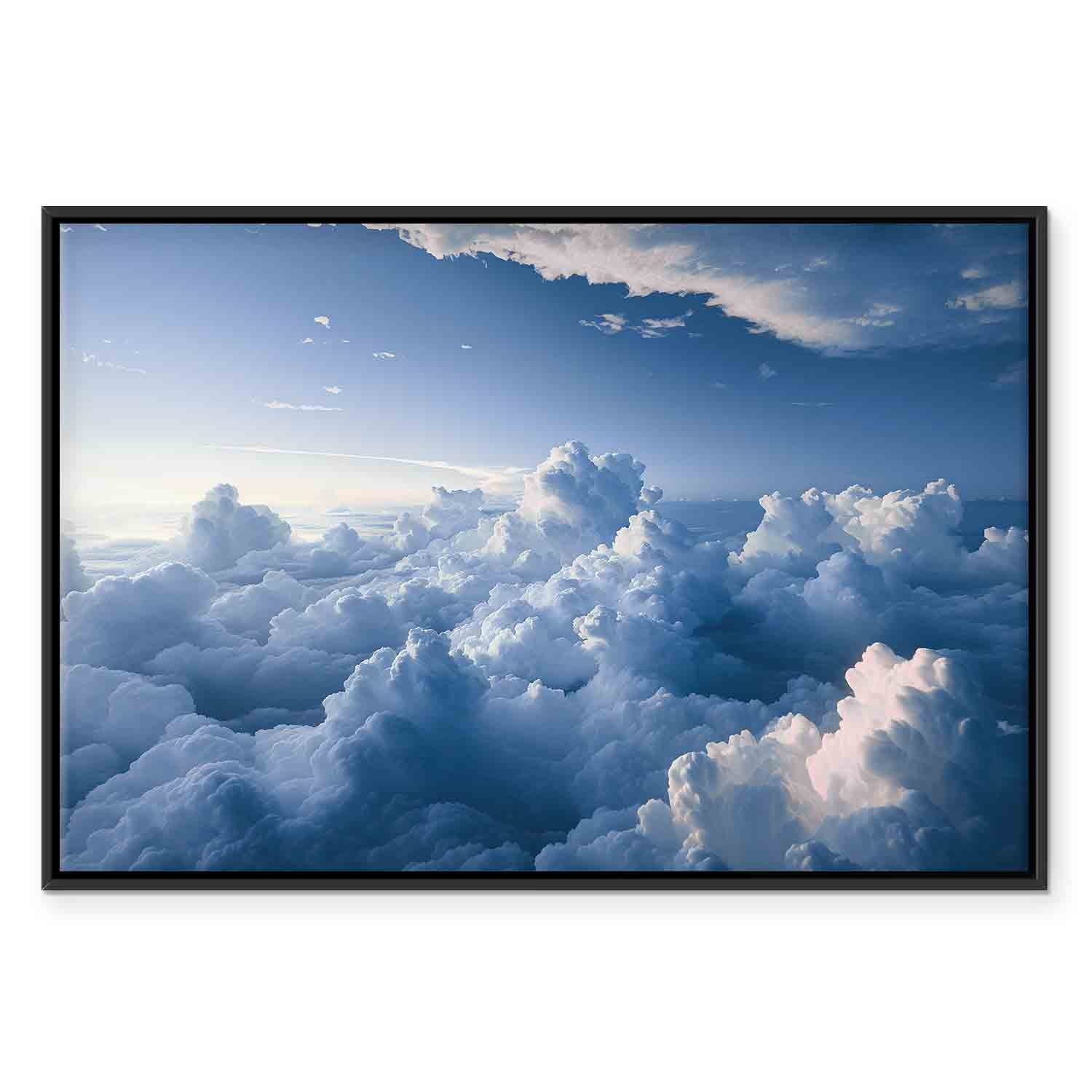 Sun Rays Through Clouds Sky Canvas Print