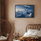 Canvas Print: Aerial Landscapes Rays Lighting Up Clouds