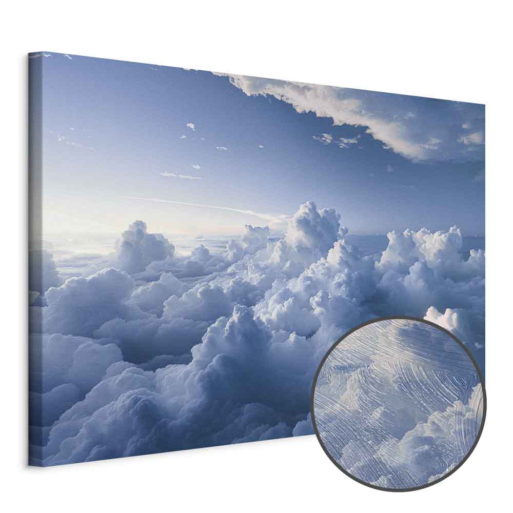 Sun Rays Through Clouds Sky Canvas Print